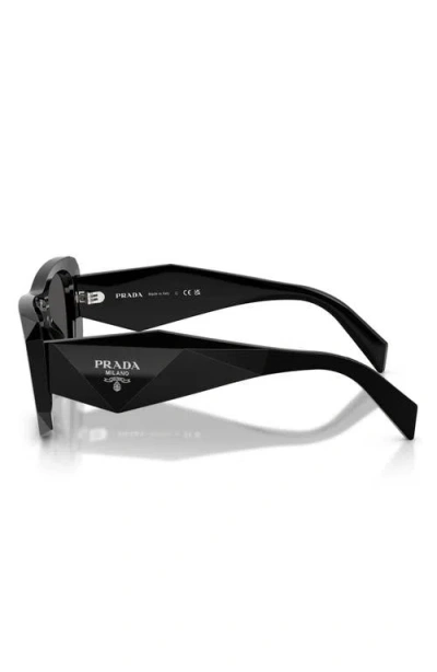 Prada 53mm Square Sunglasses In Black