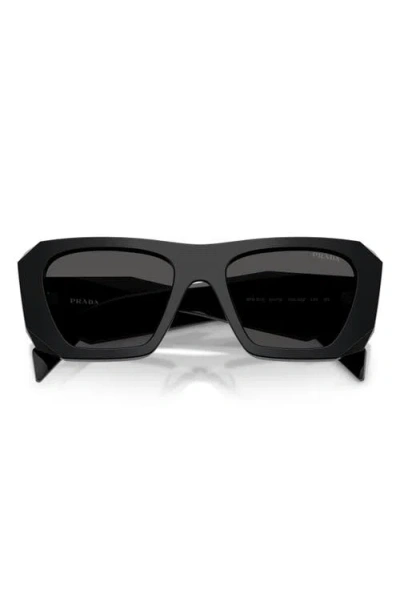 Prada 53mm Square Sunglasses In Black