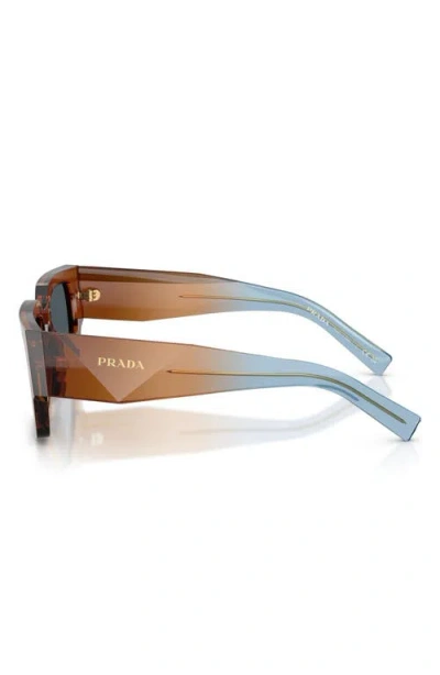 Prada 54mm Rectangular Sunglasses In Neutral