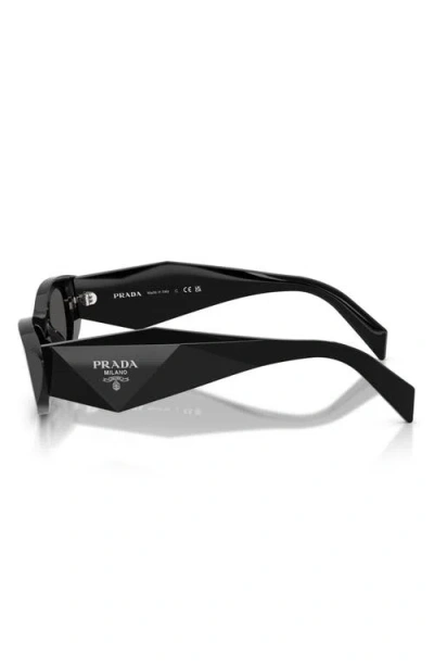 Prada 52mm Oval Sunglasses In Neutral
