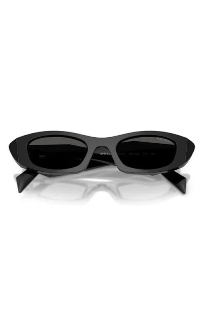 Prada 52mm Oval Sunglasses In Neutral