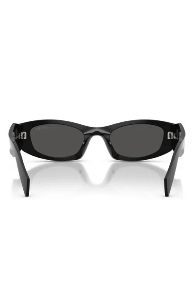 Prada 52mm Oval Sunglasses In Neutral