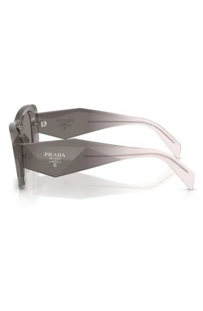 Prada Eyewear Rectangular Frame Sunglasses In Gray