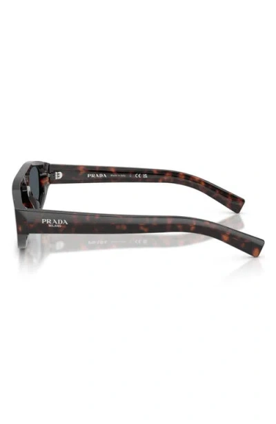 Prada Eyewear Irregular Frame Sunglasses In Brown