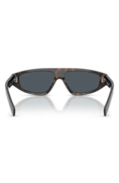 Prada Eyewear Irregular Frame Sunglasses In Brown