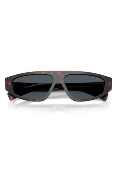 Prada Eyewear Irregular Frame Sunglasses In Brown