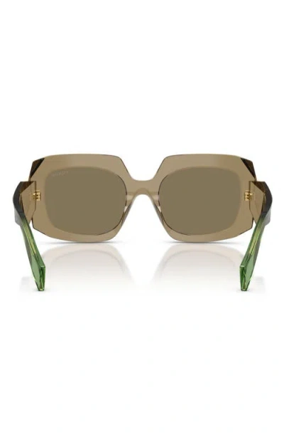 Prada Symbole Oversized-frame Sunglasses In Brown