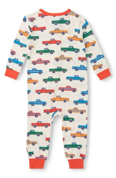Hatley Trucks Romper In White