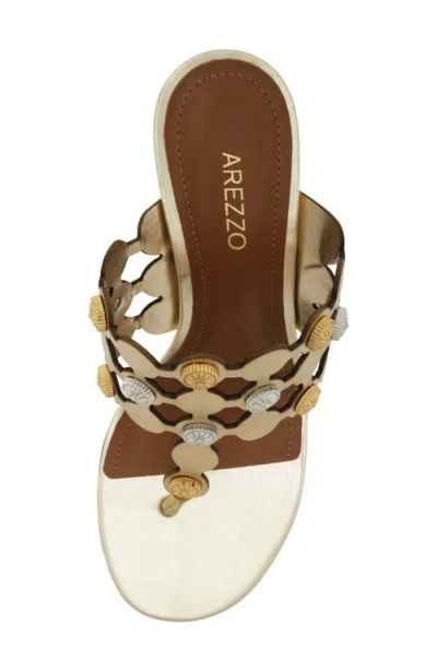 Arezzo Haven Sandal In Neutral
