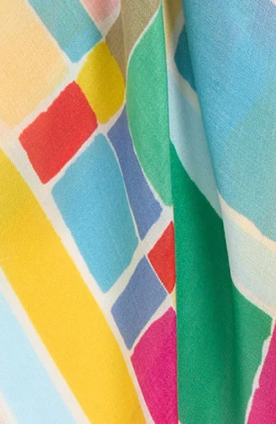 Echo Painted Plaid Wrap In Multi