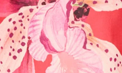 Milly Ciara Placed Floral Strapless Faille Column Gown In Multi