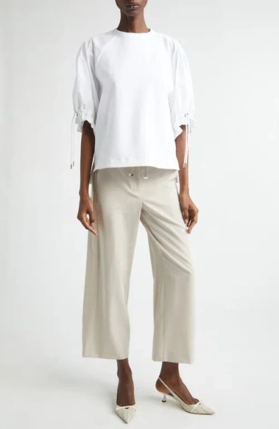 Max Mara Pacos Asymmetric Blouse In White