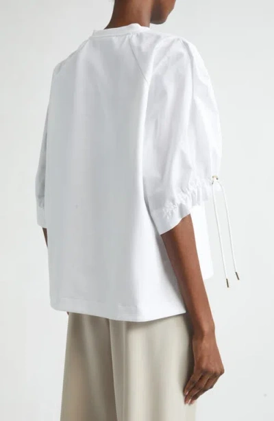 Max Mara Pacos Asymmetric Blouse In White