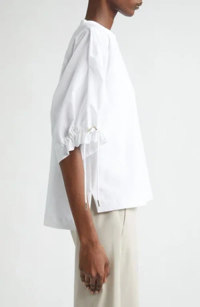 Max Mara Pacos Asymmetric Blouse In White