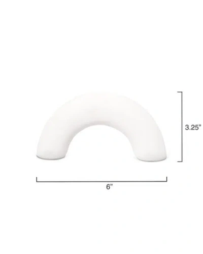 Jamie Young Ostrich Marble Decorative Object In White