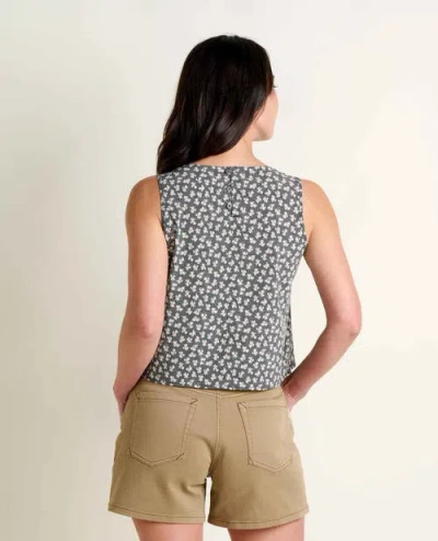 Toad And Co Toad & Co Sunkissed Button Back Tank In Gray