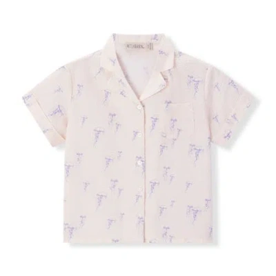Milkbarn Button-up Two Piece Set In Neutral