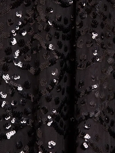 Needle & Thread Womens Deco Dot Sequin Woven Gown Graphite In Black