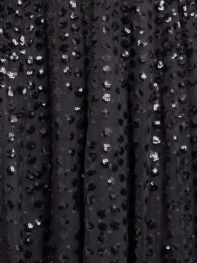 Needle & Thread Raindrop Cape Ankle Gown In Black