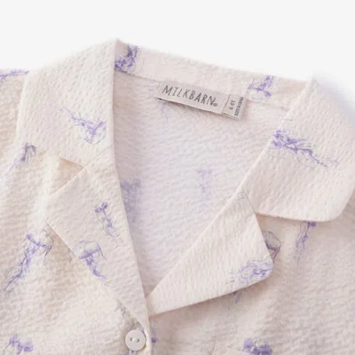 Milkbarn Button-up Two Piece Set In Multi