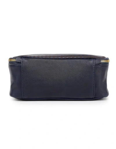 Old Trend Celosia Genuine Leather Rectangular Jewelry Case In Blue