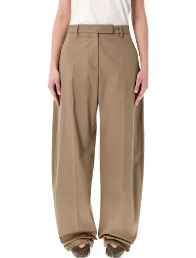 The Latest Cognac Cotton Deva Trousers In Brown