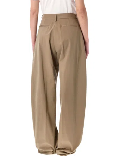 The Latest Cognac Cotton Deva Trousers In Brown