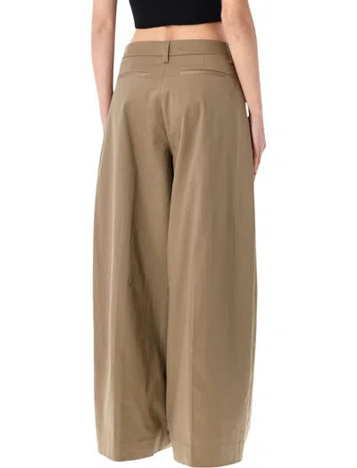 The Latest Cognac Cotton Deva Trousers In Brown