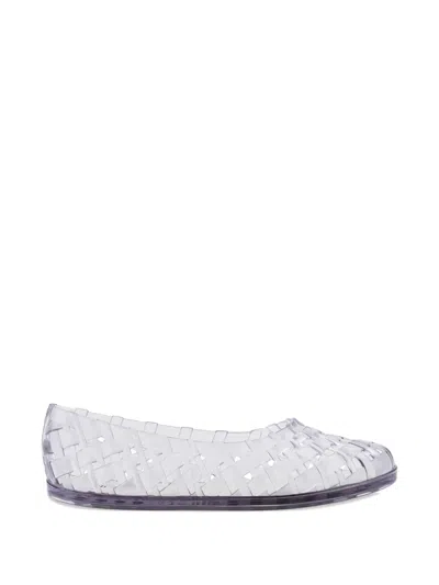 Melissa Possession Water Resistant Jelly Ballet Flat In Transparent