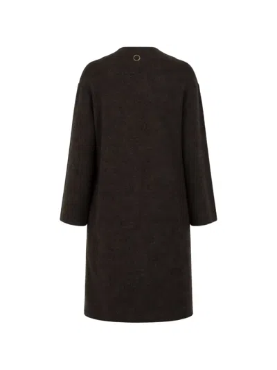 Oyuna Buttoned Coat In Black