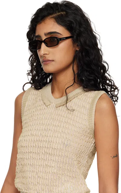 Saint Laurent Bayonetta Rectangular Sunglasses In Metallic