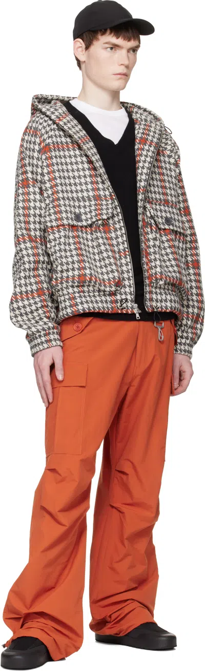 Reese Cooper Wool Houndstooth Trucker Jacket In Gray