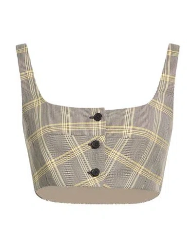 Marni Check Print Virgin Wool Tank Top In Multi