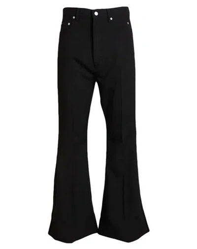 Rick Owens Bolan Bootcut Belt Loop Five Pocket Trousers In Black