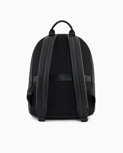 Armani Exchange Technical Fabric Backpack In Black