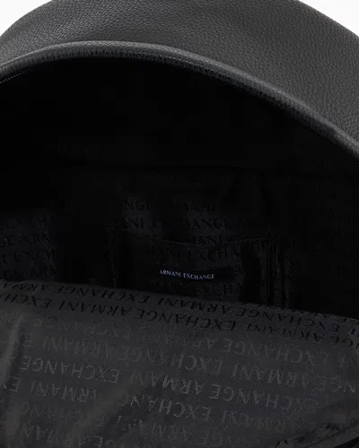 Armani Exchange Technical Fabric Backpack In Black
