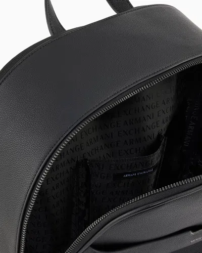 Armani Exchange Technical Fabric Backpack In Black