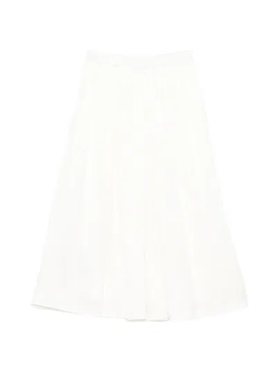 Balmain Geometric Pattern Skirt In Metallic