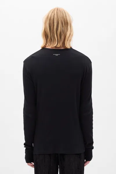 Ann Demeulemeester Greg Slim Fit Long Sleeves T-shirt In Black