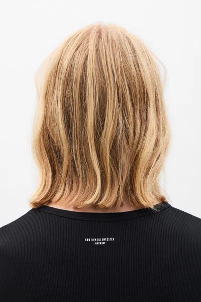 Ann Demeulemeester Greg Slim Fit Long Sleeves T-shirt In Black