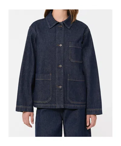 Weekend Max Mara Authentic Denim Shacket - Navy In Blue