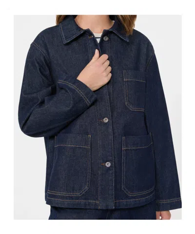 Weekend Max Mara Authentic Denim Shacket - Navy In Blue