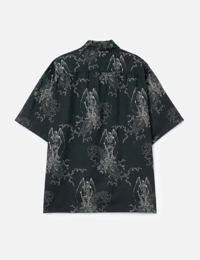 Our Legacy Mens Death Paisley Print Graphic-print Short-sleeve Cotton And Linen Shirt In Multi