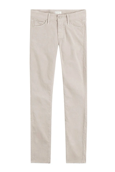 Mother Corduroy Skinny Jeans In Beige