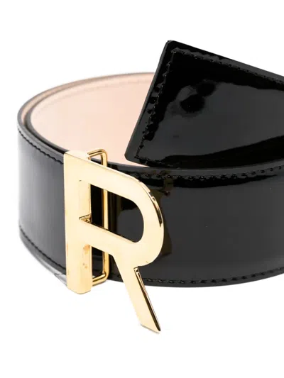 Rochas Logo-buckle Belt In Black