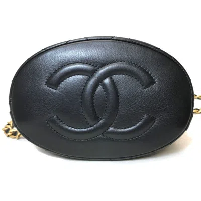 Pre-owned Chanel Black Leather Backpack ()