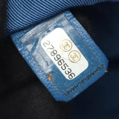 Pre-owned Chanel Blue Leather Backpack ()