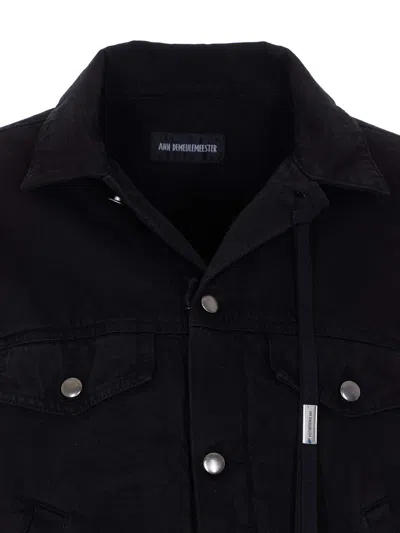 Ann Demeulemeester Single-breasted Long-sleeved Shirt In Black