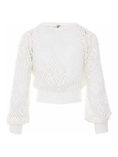 Twinset Sweaters In White