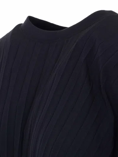 Twinset Black Sweater In Blue